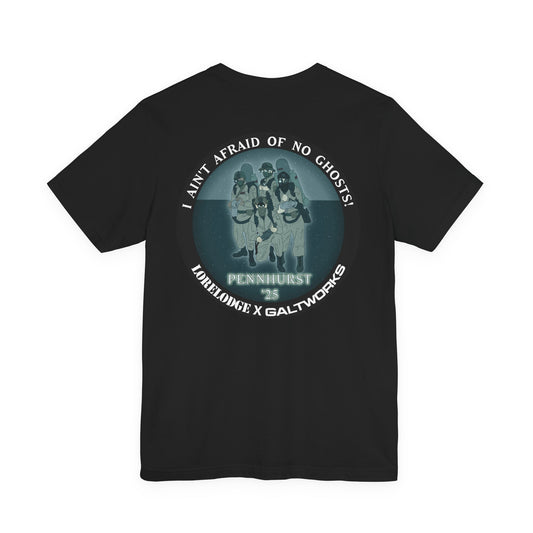 The Lore Lodge X Galtworks Pennhurst T-shirt BACK Design