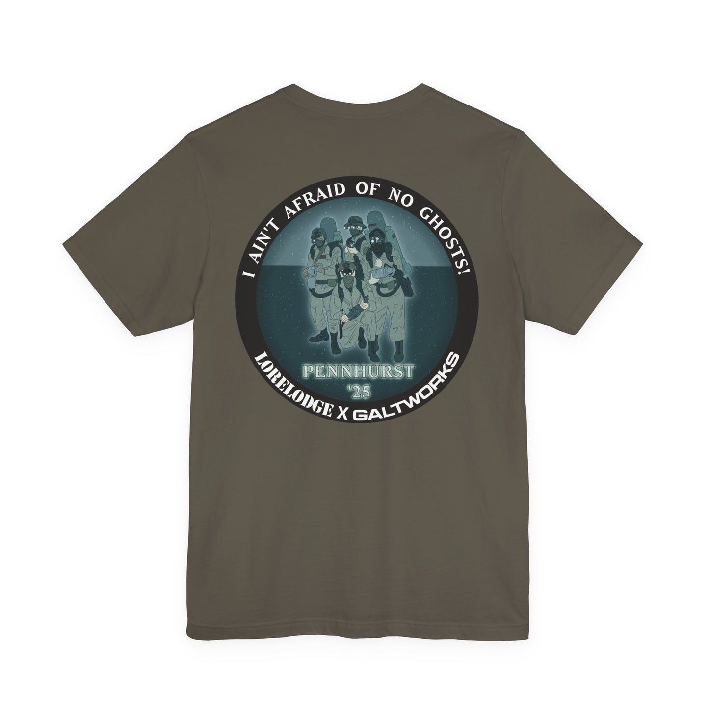 The Lore Lodge X Galtworks Pennhurst T-shirt BACK Design